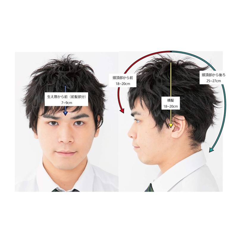 Lucan Ano the Rme Men's Wig, Cool Short, FW-M03-BL, Natural