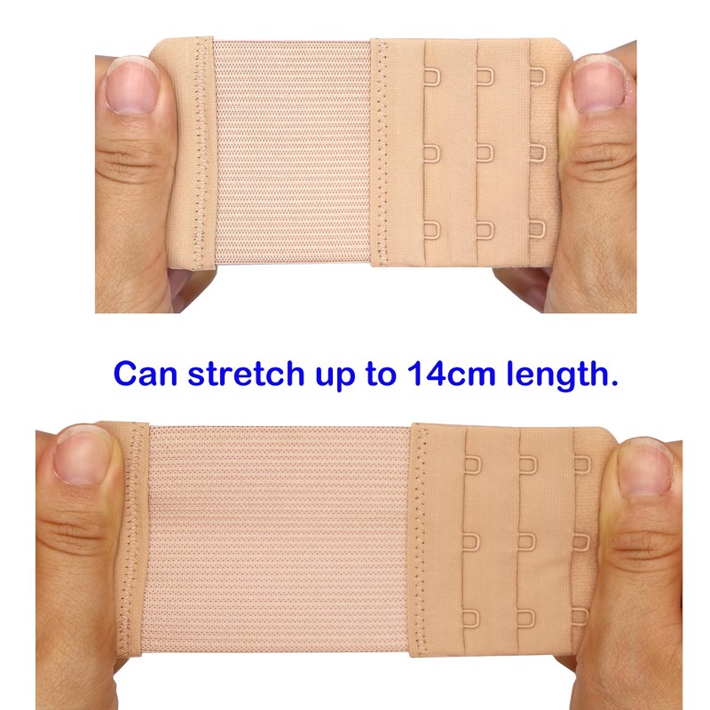 Tamlien Bra Extender 3 Hook,Stretchy Soft and Comfortable Bra Strap