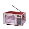 Retro Radio Flowerpot Resin Planter Decorative Vase for Home Office