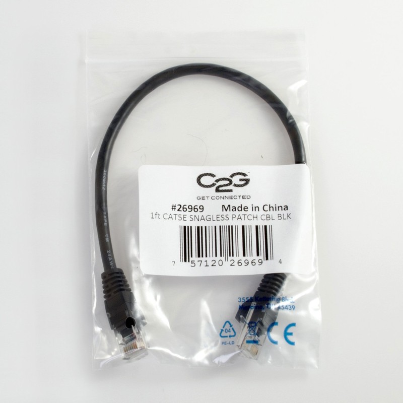 C2G/Cables to Go 00482 Cat5e Snagless Unshielded (UTP) Network Patch