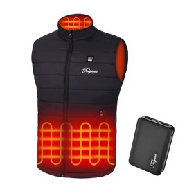 Telguua Heated Vest for Men with Battery Pack Included Warm Men's Heated Vest Electric Heating Vest for Men Rechargeable-XL