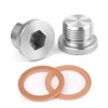 2 Pack M18x1.5 Sensor Plug Inner Hex Head with Red