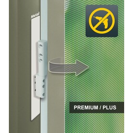 Schellenberg 70113 Fly Screen Balcony Door Adaptor Set for Fly Protection Door Plus and Premium without Drilling, Includes Additional Brush Seal, White