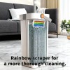 Microfiber Flat Floor Mop with Bucket Set. Square Bucket Body,