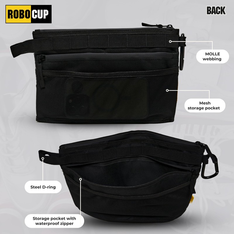 ROBOCUP Pro Zippered Storage Pouch, 3 Sizes Sold Individually or