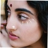 DOITOOL 6hojas Pegatinas De Perlas Rostro De Gemas De Perlas