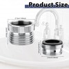 Faucet Adapter With Aerator, Sink Faucet To Garden Hose Adapter,
