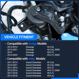 Autoround Engine Motor and Trans Mount Kit Compatible with Jeep Grand Cherokee 2011-2021, Dodge Durango 2013-2022, 3.6L 5.7L 6.4L, Replace# A5611 A5488, Set of 3