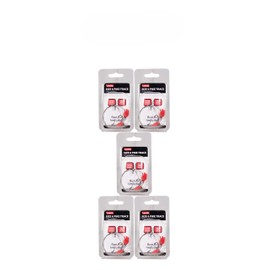 LEEDA PACK OF 5 Pike Trace Size 6 Semi-Barbed- Deadbait Rig Snap Tackle