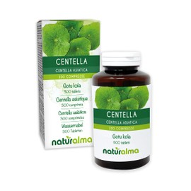 Gotu kola (Centella asiatica) herb NATURALMA | 150 g | 300 Tablets of 500 mg | Food Supplement | Natural and Vegan