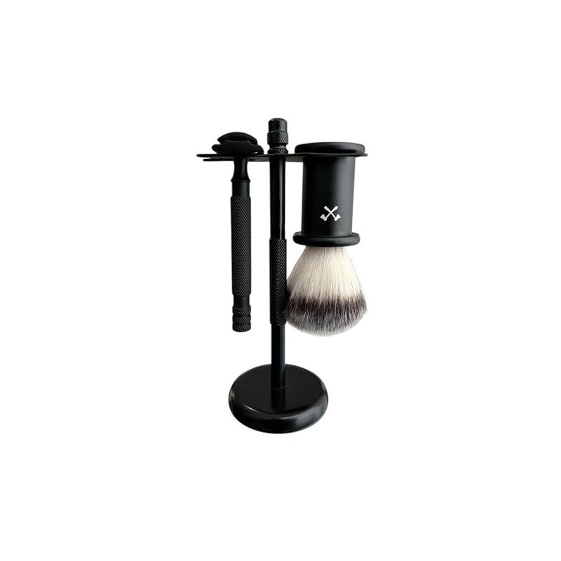 Woodsman - Kit De Afeitado Woodsman Con Base, Brocha Y
