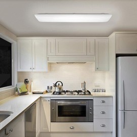 ANTLUX 4FT LED Flush Mount Puff Lights 60W, 6600 Lumens, 4000K Neutral White, 48 Inch Integrated Low Profile Flushmount Linear LED Cloud Ceiling Light Fixture for Kitchen, Laundry