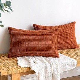 EMEMA Corduroy Cushion Cover, Decorative Granules, Sofa Cushion, Decorative Cushion Covers, Couch Cushion Cover, Throw Cushion Cover, Decorative Cushion for Couch, Sofa, Living Room, Set of 2, 30 x 50