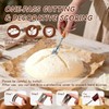 Sourdough Starter Kit,40oz Sourdough Starter Jar with Wooden Lid,2 Banneton
