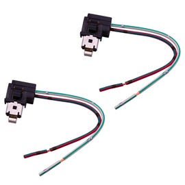 HUIQIAODS 2 piezas H1 LED faro de repuesto foco enchufe cable conector para coche, H1 H3