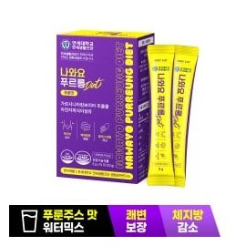Yonsei Life Health 나와요 푸르릉 Diet 15포 마시는 차전자피 식이섬유 푸룬 음료 Nawayo Purureung Diet 15 Sachets Psyllium Dietary Fiber Prune Beverage