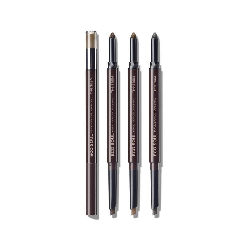 The Saem [2PACK] Eco Soul Pencil and Powder Dual Brow