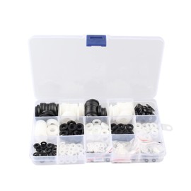 HALJIA Pack of 480 Plastic Washers Nylon Insulating Washers Flat Washer for Screws Industrial Fastening M2 M2.5 M3 M4 M5 M6 M8 M10 M12