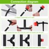 EBANKU Adjustable Irrigation Drippers Sprinklers, 200Pcs 1/4Inch Adjustable Micro Drip