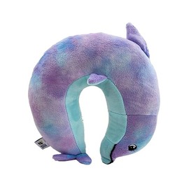 Wolf Essentials Neck Pillow Kids Cozy Soft Microfiber, Dolphin