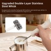 watchget Milk Frother Wand Handheld, Rechargeable Drink Mixer, 3-Speed Adjustable,