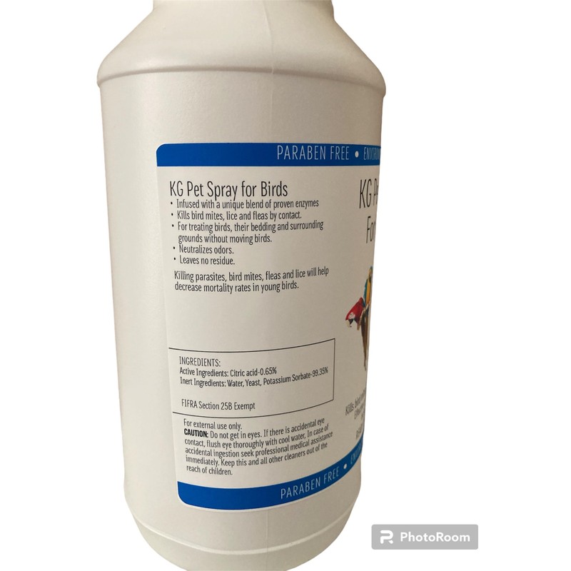 KG Pet Spray for Birds - Ready to Use Formula