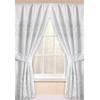 Popular Bath Monaco, Window Curtain, White