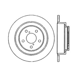 StopTech 127.47011R Sport Drilled/Slotted Brake Rotor (Rear Right), 1 Pack