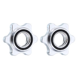 QUARKZMAN Barbell Lock Screw Clamps, 28 mm Non-Slip Locking Clamps for Dumbbell and Dumbbell Weights, 2 Sets
