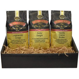 Gourmet Flavored Coffee Gift Set, Door County Coffee, 10oz Bags, 3 Best-Sellers