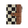 MAIITRIP Small Checkered Wallet for Women,RFID Blocking PU Leather Bifold