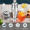 Cocktail Shaker Martini Shaker Set with Recipe, 24 oz Martini