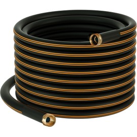 Atlantic Heavy Duty Garden Hose 75 ft x 5/8 Inch Black Color Durable Water Hose (75 Feet)
