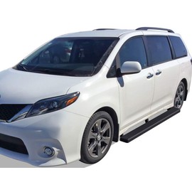 APS (Black Powder Coated 5 inches Running Boards Nerf Bars Side Steps Compatible with Toyota Sienna 2011-2020 (Exclude SE Model)
