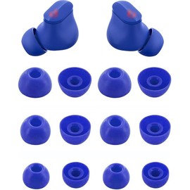 ALXCD Ear Tips Compatible with Beats Studio Buds, S/M/L 3 Sizes 6 Pairs Soft Silicone Earbuds Tips Eartips Replacement, Compatible with Beats Studio Buds, Ocean Blue