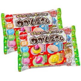 Meigum Wagashiya-san - Pack of 2 - Miniature Traditional Japanese Candy Wagashi DIY Kit - Product of Japan