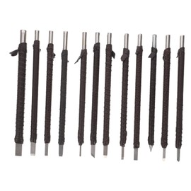 Operitacx 12 Stück Tranchiermesser Allzweckmesser Grat Hartmetall Hakenmesser Bausatz Anspitzer sterben holzschnitzset holzschnitzwerkzeug schnitz messer Schnitzwerkzeuge Schnitzmesser Stahl