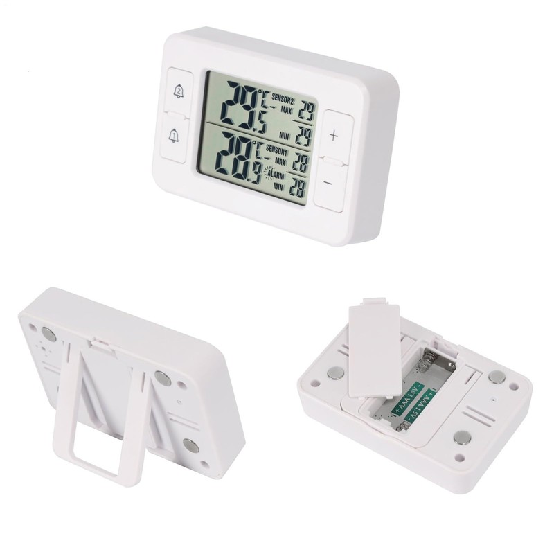 Temperature Measuring Tool for Refrigerator,Double Sensor Fridge Temperature Measuring -