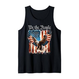 American Flag Patriotic Founding Fathers We The People USA Tank Top