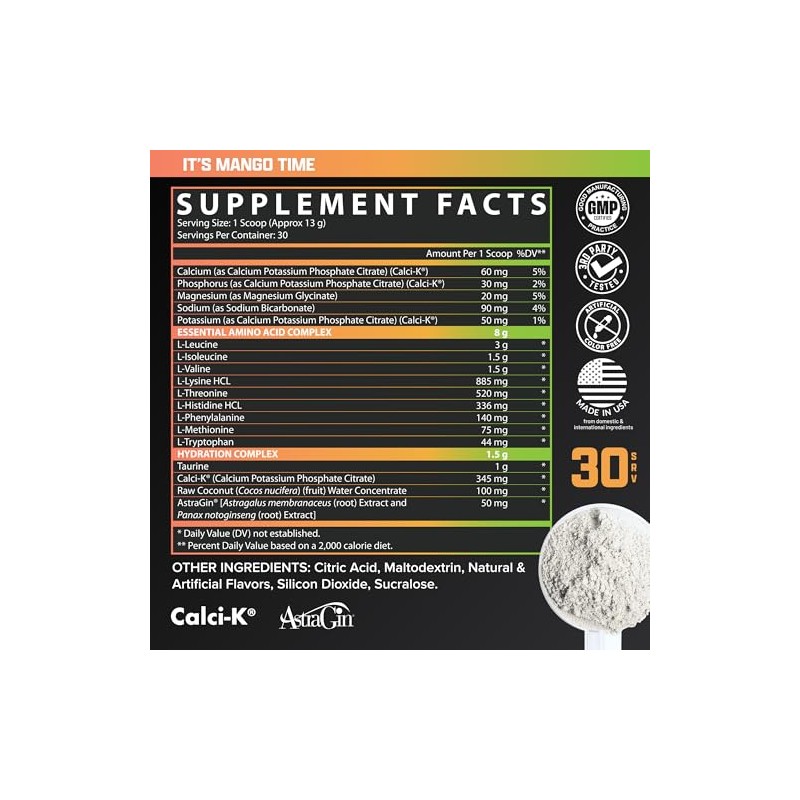 Nutrex Research Hidratación EAA | EAA + BCAA en polvo