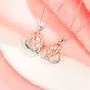 Sterling Silver Butterfly Matching Necklace Set for 2 Mother Daughter