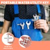 Multi-Function Water Spigot Key Wrench - 4 Pack