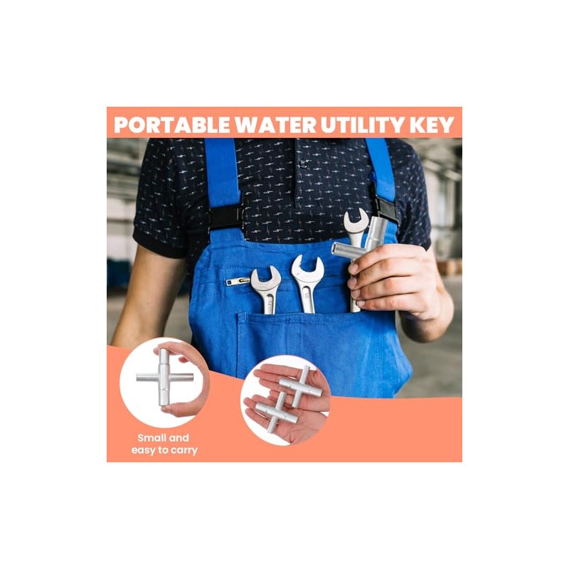 Multi-Function Water Spigot Key Wrench - 4 Pack