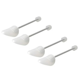 QUUPY 2 Pairs Adjustable Length Plastic Shoe Tree Shoe Stretcher Shoes Shaper with Tension Spring Coil Keep Shoes in Good Shape (Men Size)
