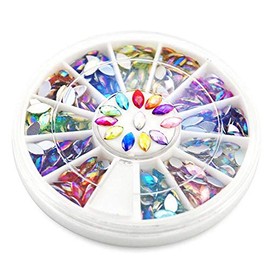 KADS AB 120PCS Nail Art Rhinestones Glitters Acrylic Tips Manicure Decoration for Nail Rhinestones