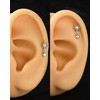 Agrewd Flat Back Cartilage Earring -G23 Solid Titanium Helix Earring