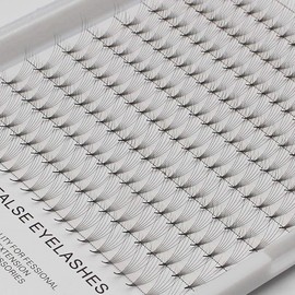 Vayator 6D Lashes Premade Wide Fans 10-16mm to Choose Long Length Short Stem Russian Volume Professional Eyelash Extensions Faux Mink (11mm)