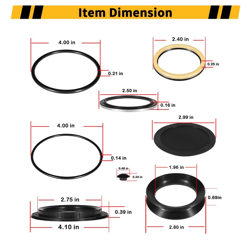 Replacement for 5545741/5544881 Shaft Sector Seal Kit, for Sheppard M100