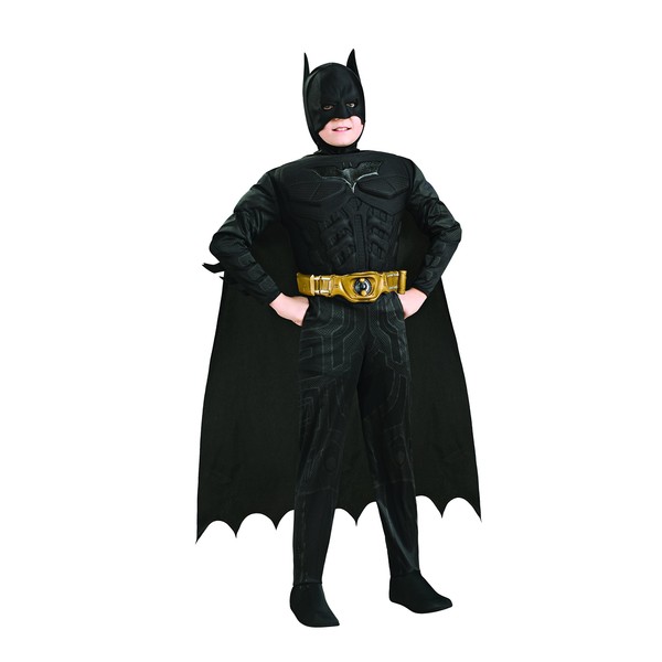 Rubie's Child's Dark Knight Rises Deluxe Muscle Chest Batman Costume with Mask, Small