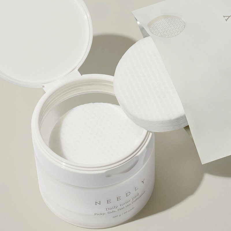 NEEDLY Moisturizing Daily Toner Pad, Hyaluronic Acid, Needly Toner Pad,